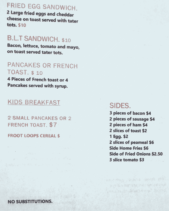 breakfast menu page two